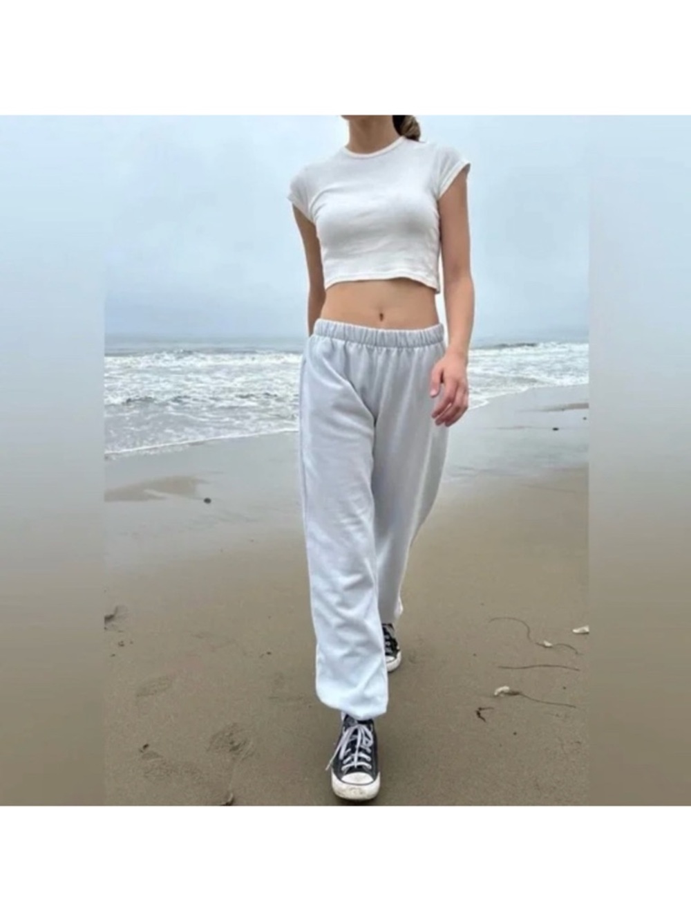 Brandy Melville Rosa Sweatpants‎ Pale Blue One Size Small